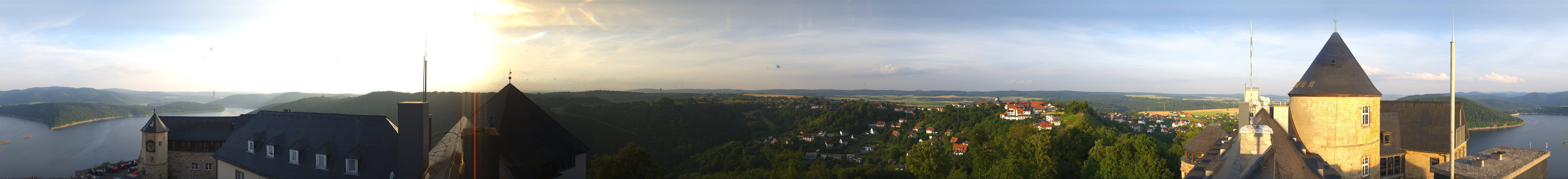 Archiv Foto Webcam Panoramakamera Schloss Waldeck am Edersee