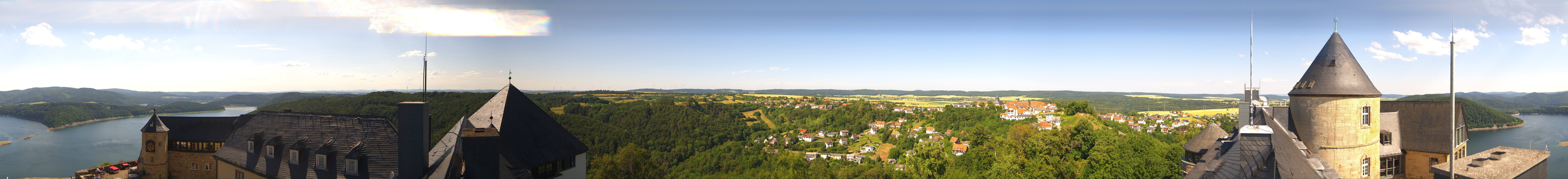 Archiv Foto Webcam Panoramakamera Schloss Waldeck am Edersee