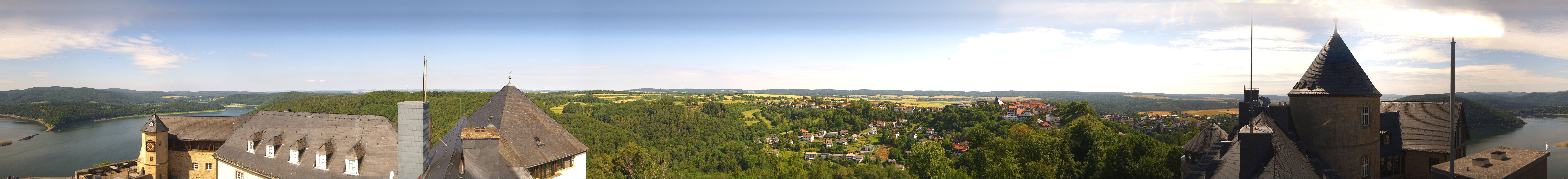 Archiv Foto Webcam Panoramakamera Schloss Waldeck am Edersee