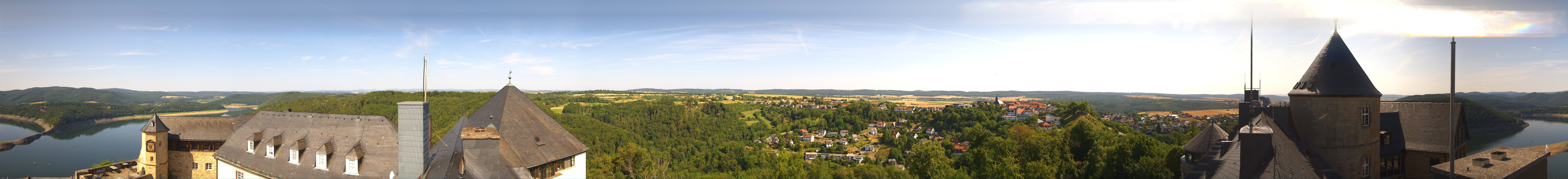 Archiv Foto Webcam Panoramakamera Schloss Waldeck am Edersee