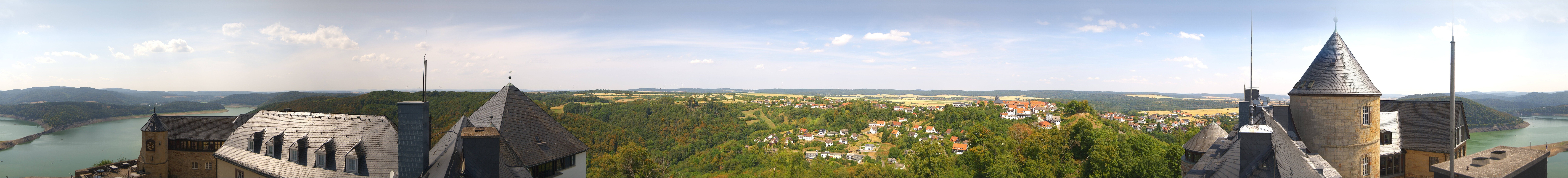 Archiv Foto Webcam Panoramakamera Schloss Waldeck am Edersee