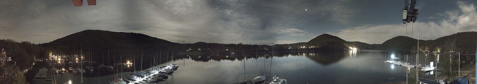 Archived image Webcam Lake Eder: Sailing Harbour Rehbach