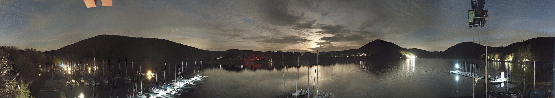 Archived image Webcam Lake Eder: Sailing Harbour Rehbach