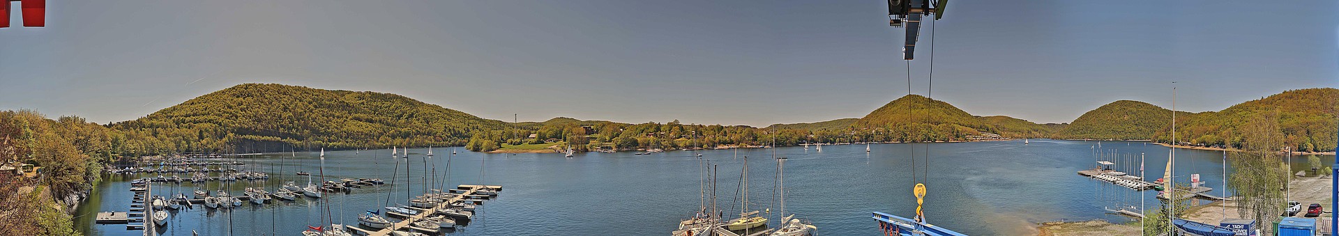 Archiv Foto Webcam Edersee: Segelhafen bei Rehbach
