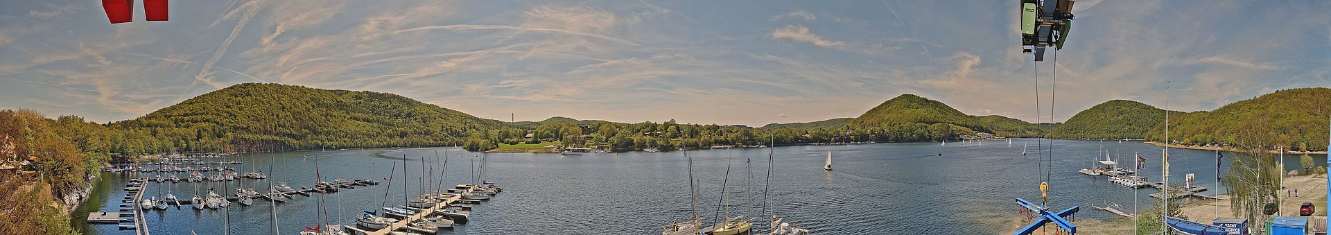 Archiv Foto Webcam Edersee: Segelhafen bei Rehbach