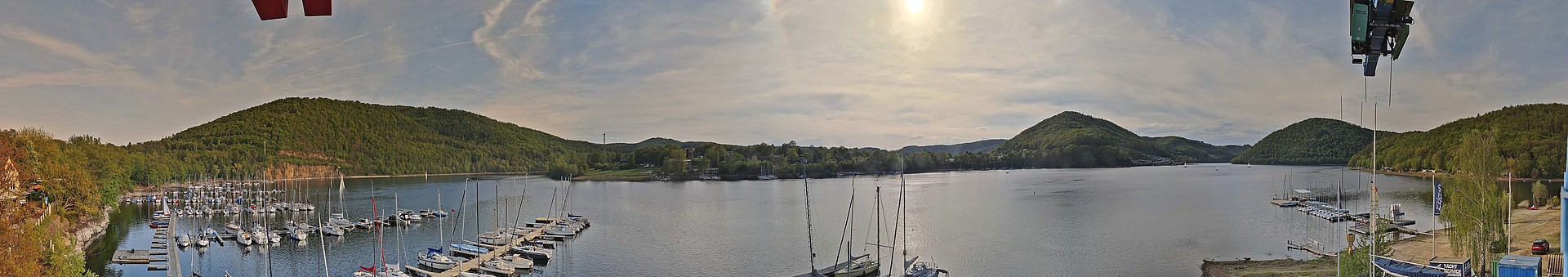 Archiv Foto Webcam Edersee: Segelhafen bei Rehbach