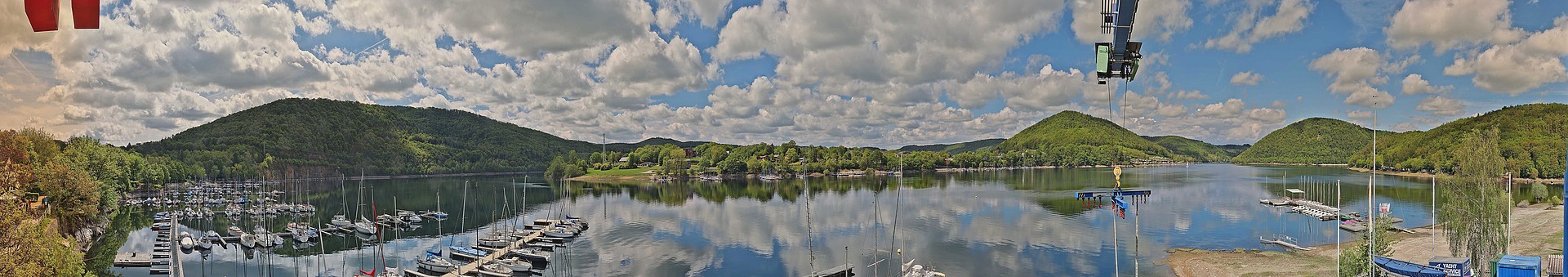 Archiv Foto Webcam Edersee: Segelhafen bei Rehbach