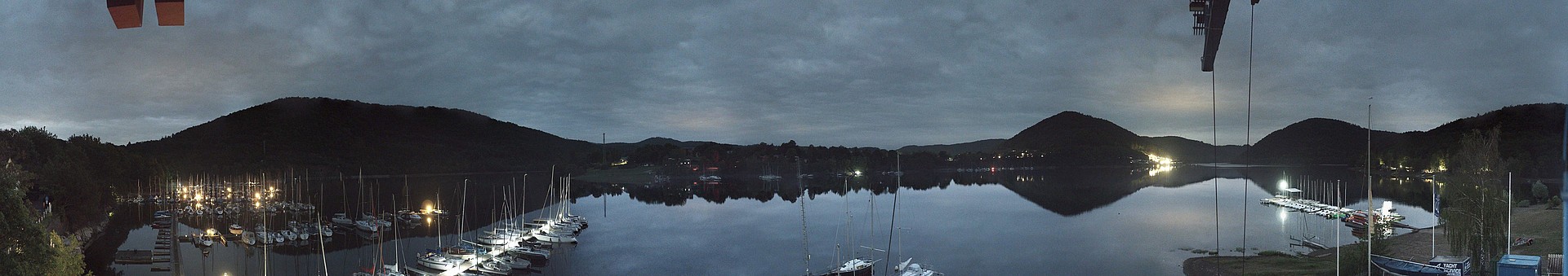 Archived image Webcam Lake Eder: Sailing Harbour Rehbach
