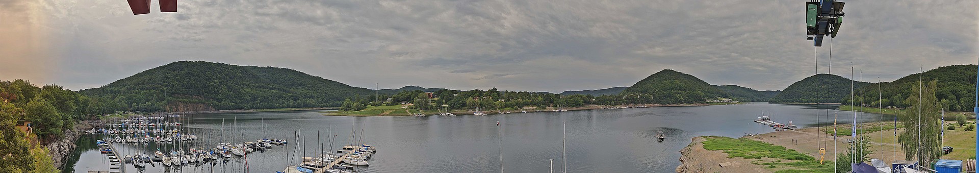 Archiv Foto Webcam Edersee: Segelhafen bei Rehbach