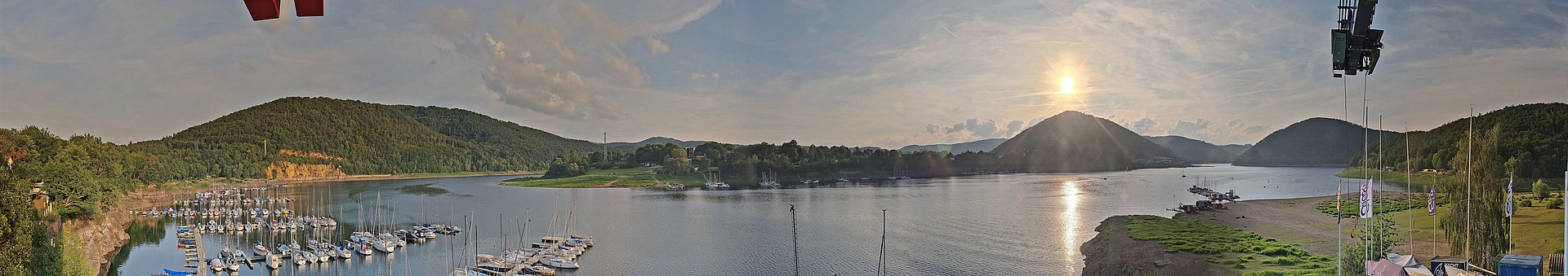 Archiv Foto Webcam Edersee: Segelhafen bei Rehbach
