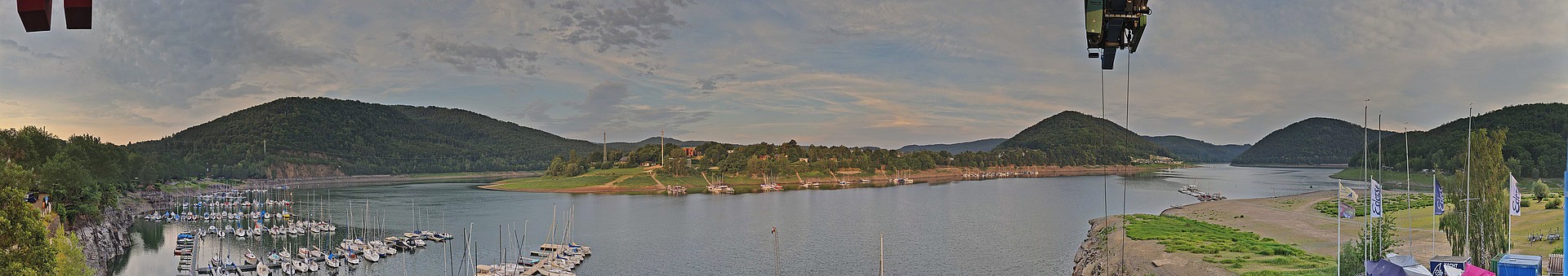 Archiv Foto Webcam Edersee: Segelhafen bei Rehbach