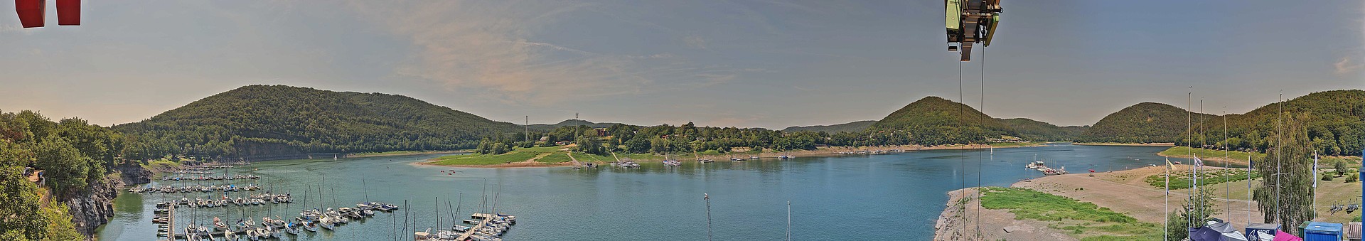 Archiv Foto Webcam Edersee: Segelhafen bei Rehbach