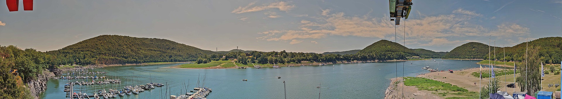 Archiv Foto Webcam Edersee: Segelhafen bei Rehbach
