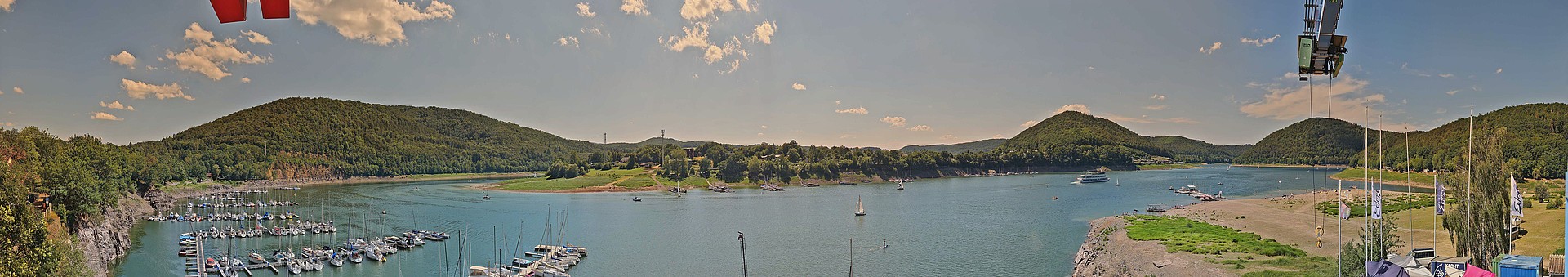 Archiv Foto Webcam Edersee: Segelhafen bei Rehbach