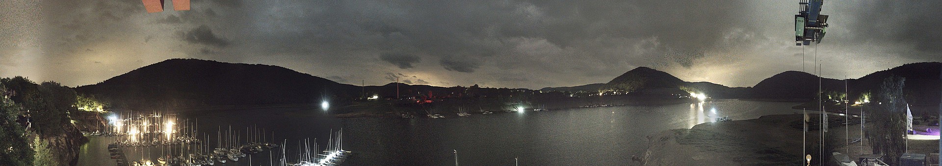 Archived image Webcam Lake Eder: Sailing Harbour Rehbach