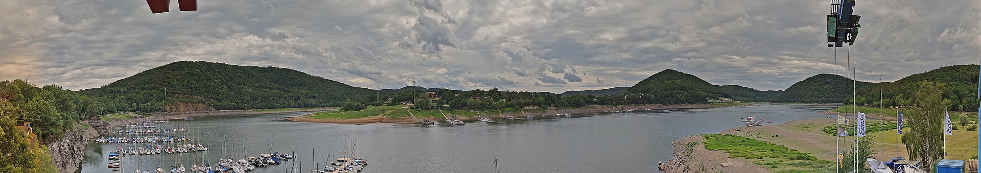 Archiv Foto Webcam Edersee: Segelhafen bei Rehbach