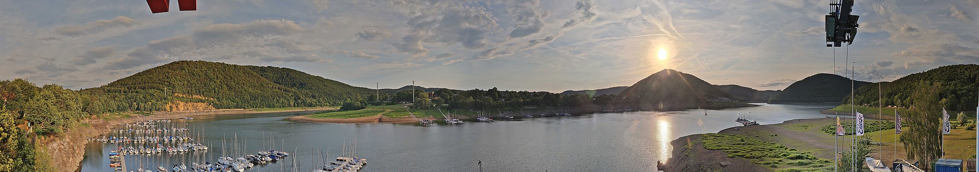 Archiv Foto Webcam Edersee: Segelhafen bei Rehbach