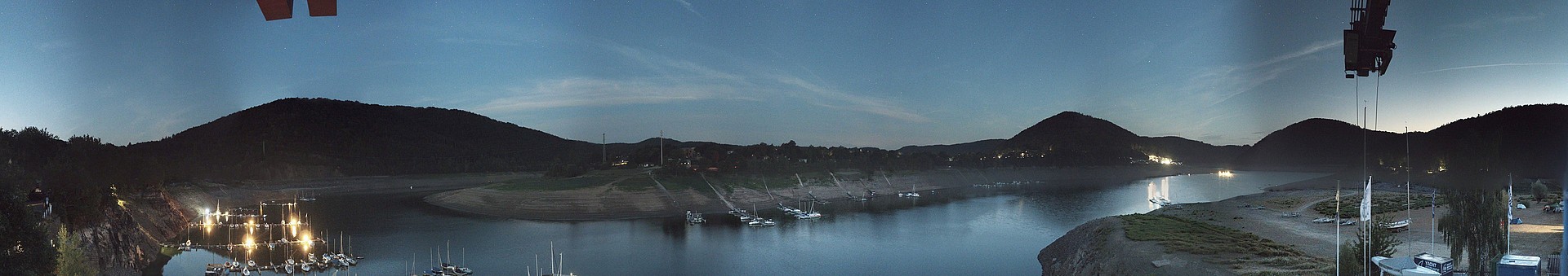 Archived image Webcam Lake Eder: Sailing Harbour Rehbach