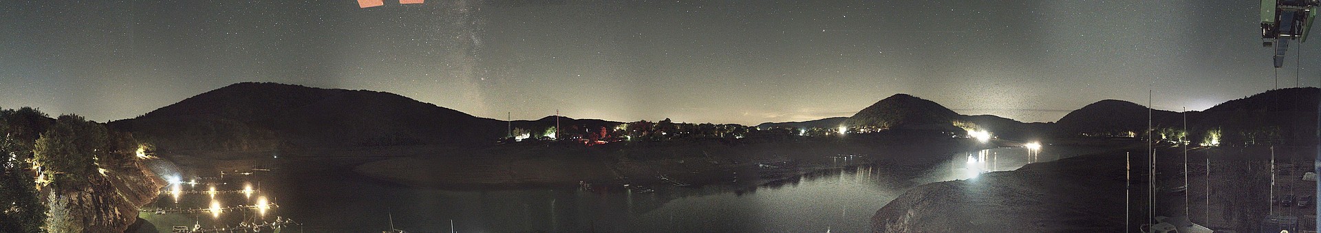 Archived image Webcam Lake Eder: Sailing Harbour Rehbach