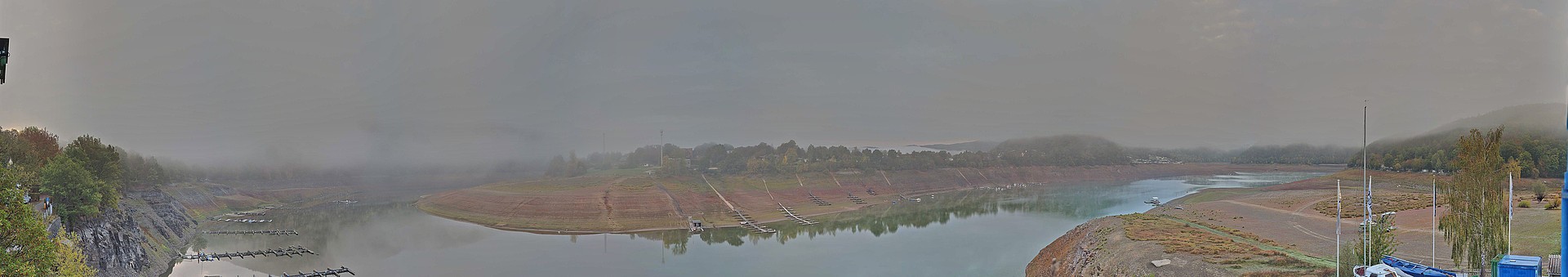 Archived image Webcam Lake Eder: Sailing Harbour Rehbach