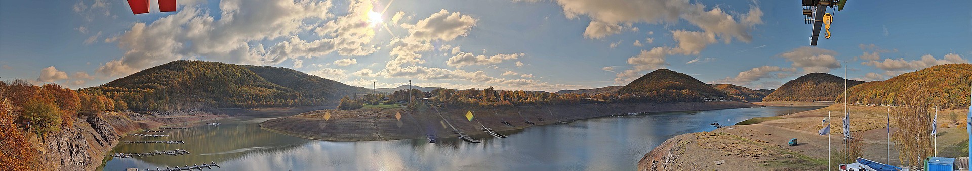 Archiv Foto Webcam Edersee: Segelhafen bei Rehbach