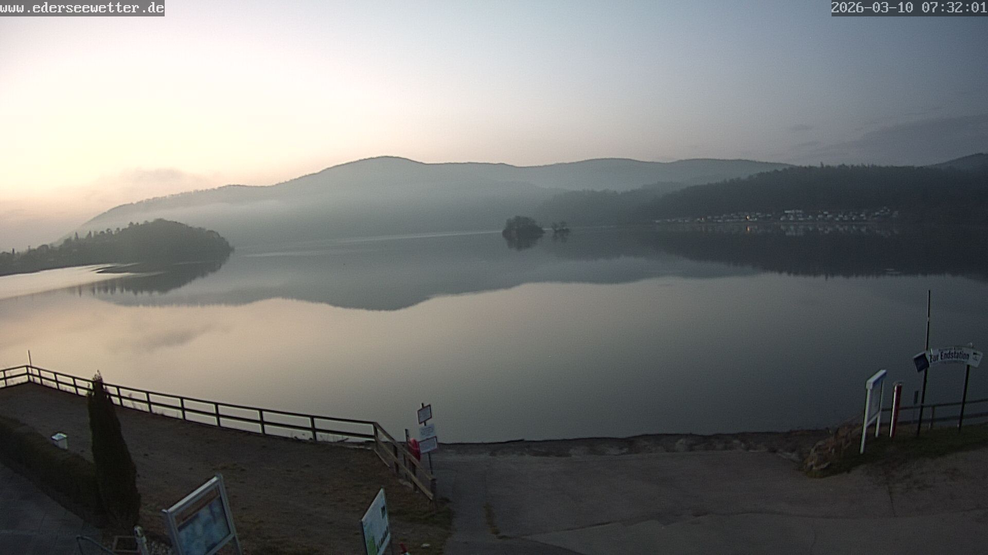 Archiv Foto Webcam Edersee: Blick von Bringhausen