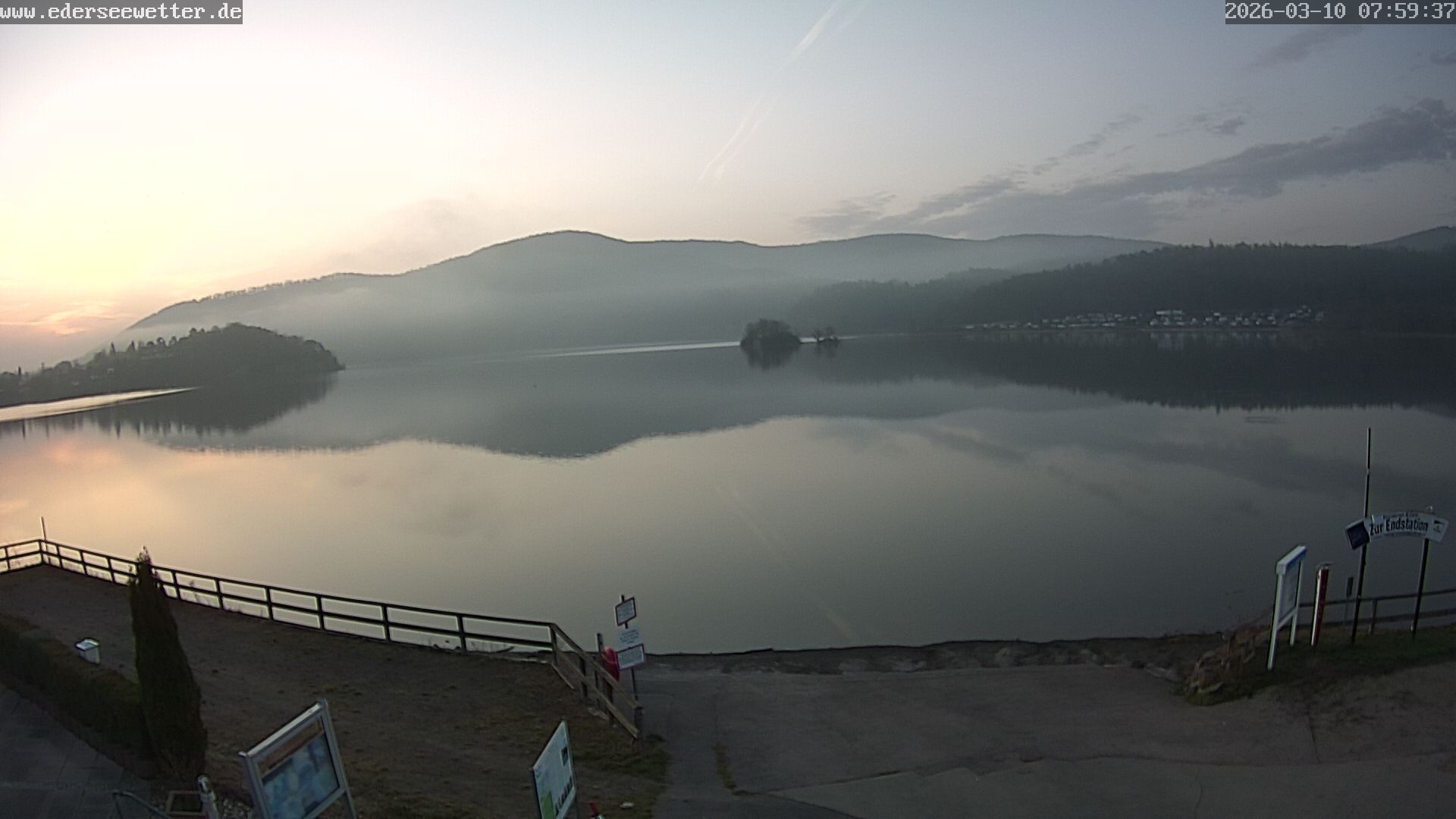 Archiv Foto Webcam Edersee: Blick von Bringhausen