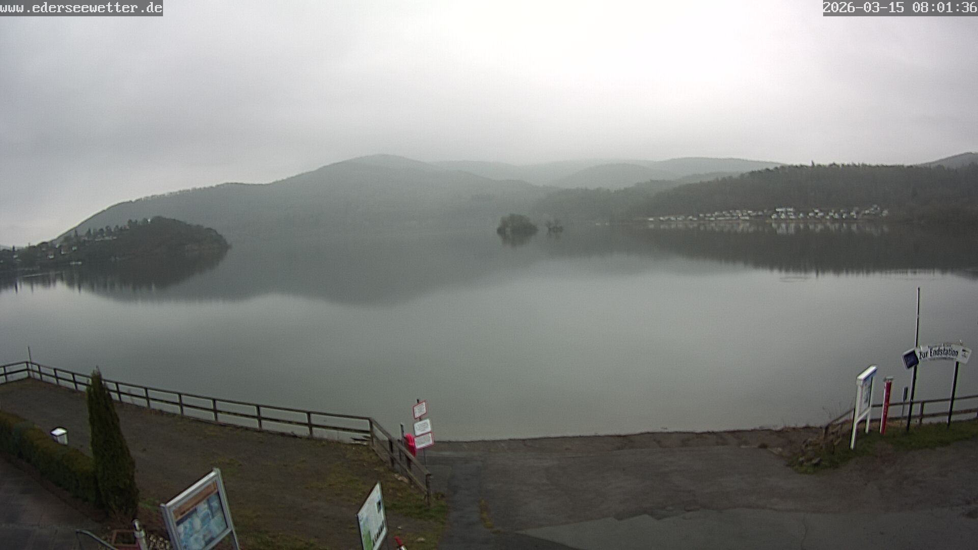 Archiv Foto Webcam Edersee: Blick von Bringhausen