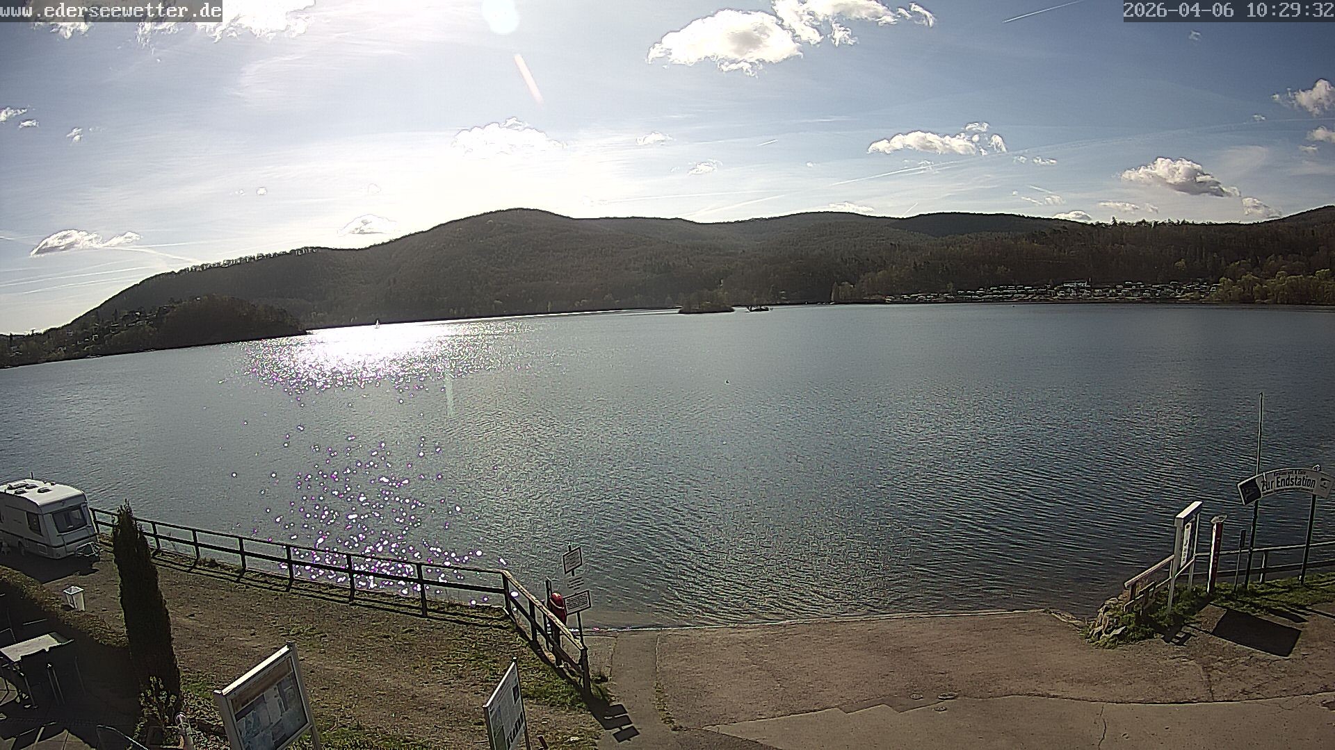 Archiv Foto Webcam Edersee: Blick von Bringhausen