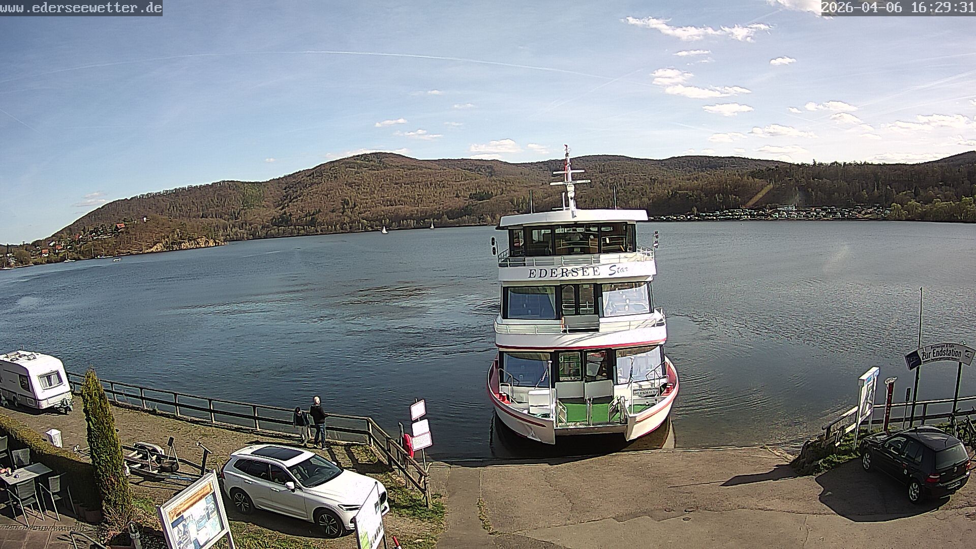 Archiv Foto Webcam Edersee: Blick von Bringhausen