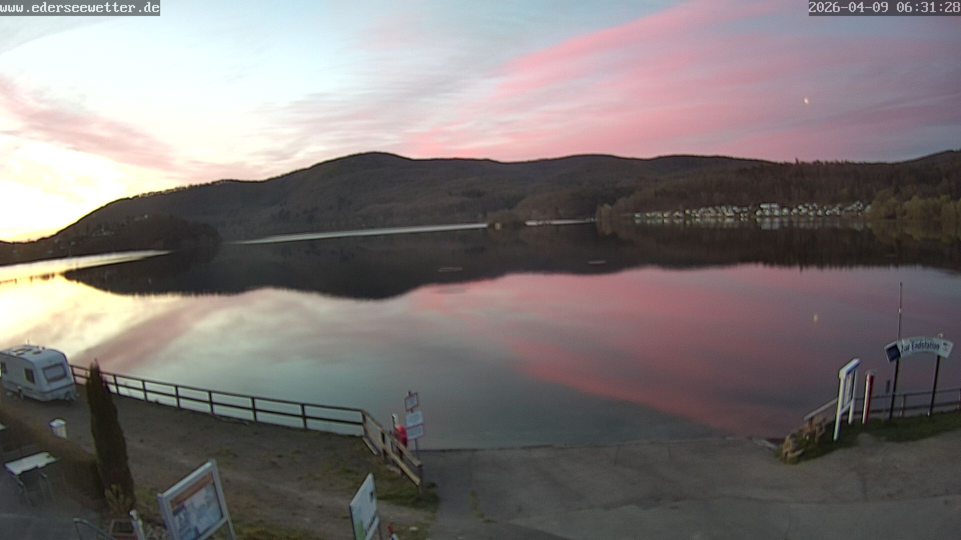 Archiv Foto Webcam Edersee: Blick von Bringhausen