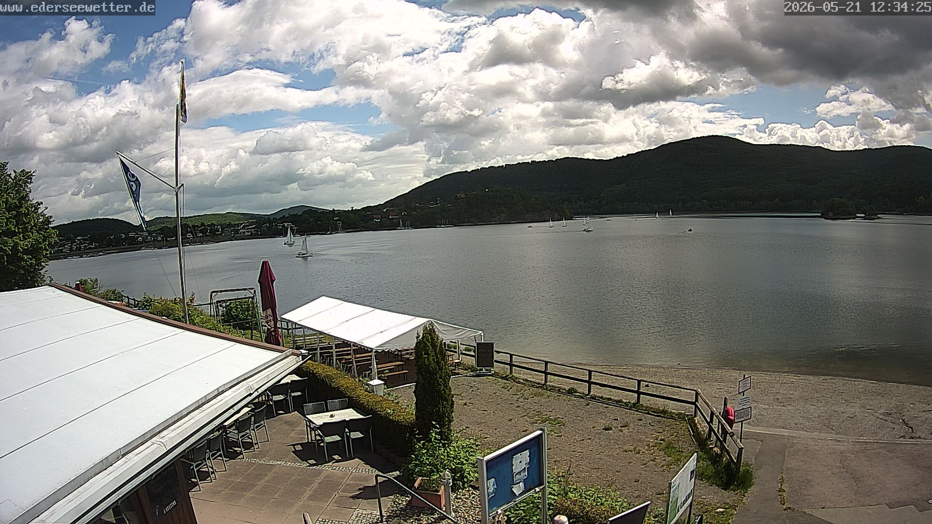 Archived image Webcam Lake Eder: Bringhausen