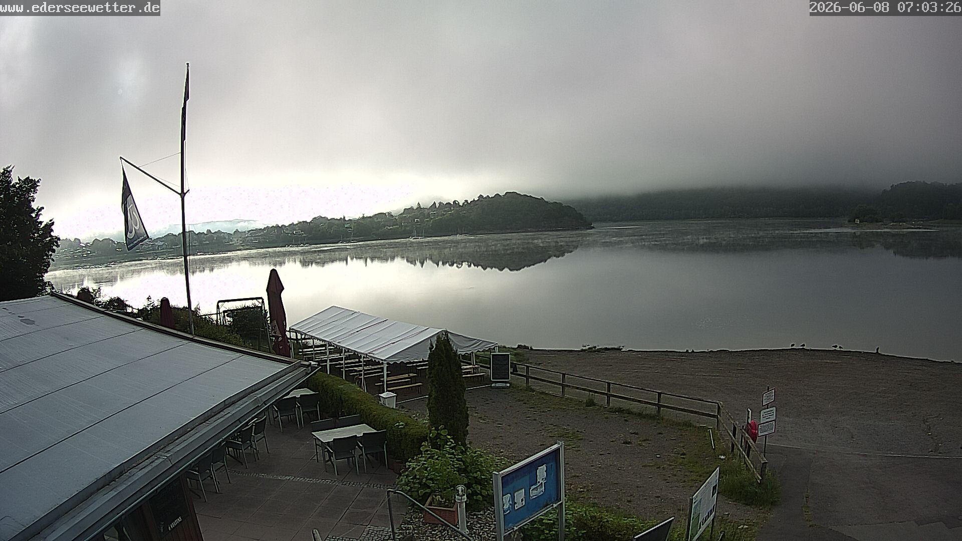 Archiv Foto Webcam Edersee: Blick von Bringhausen