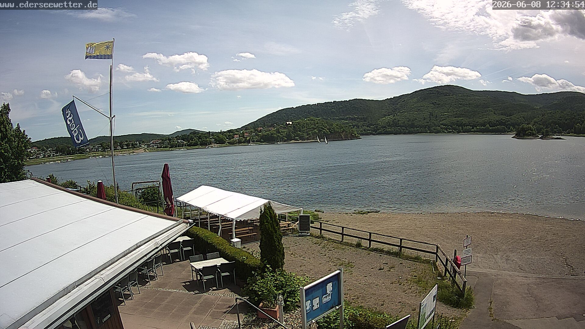 Archiv Foto Webcam Edersee: Blick von Bringhausen