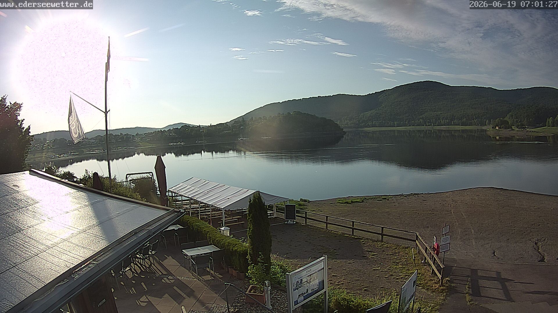 Archiv Foto Webcam Edersee: Blick von Bringhausen