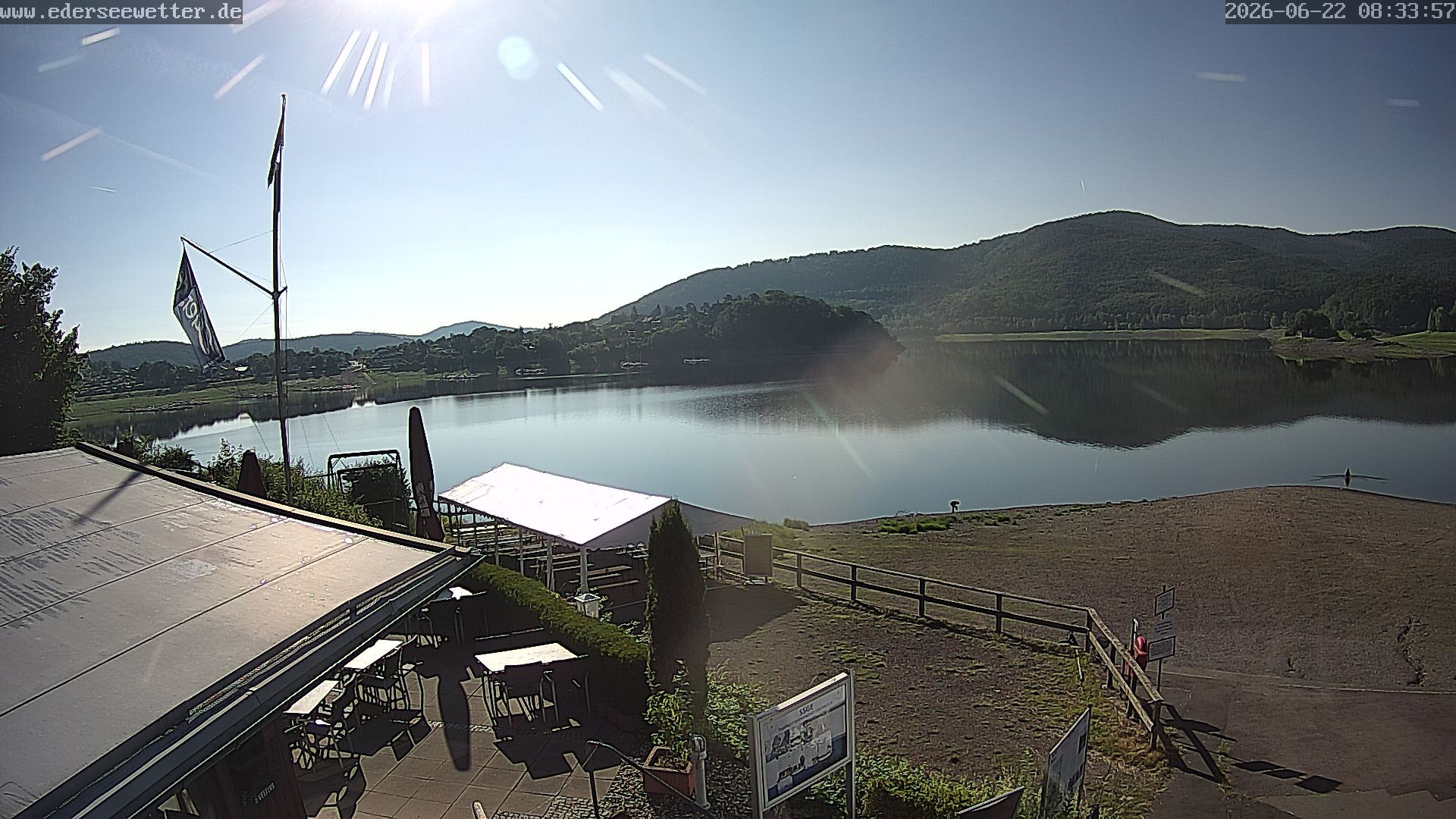 Archiv Foto Webcam Edersee: Blick von Bringhausen