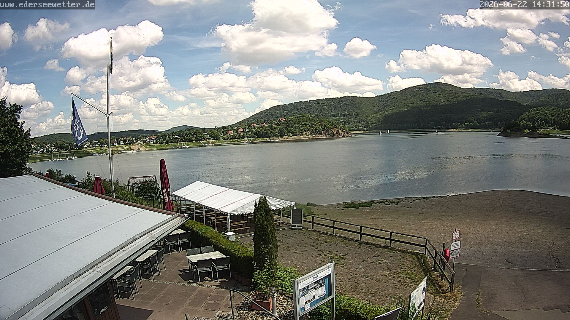 Archiv Foto Webcam Edersee: Blick von Bringhausen