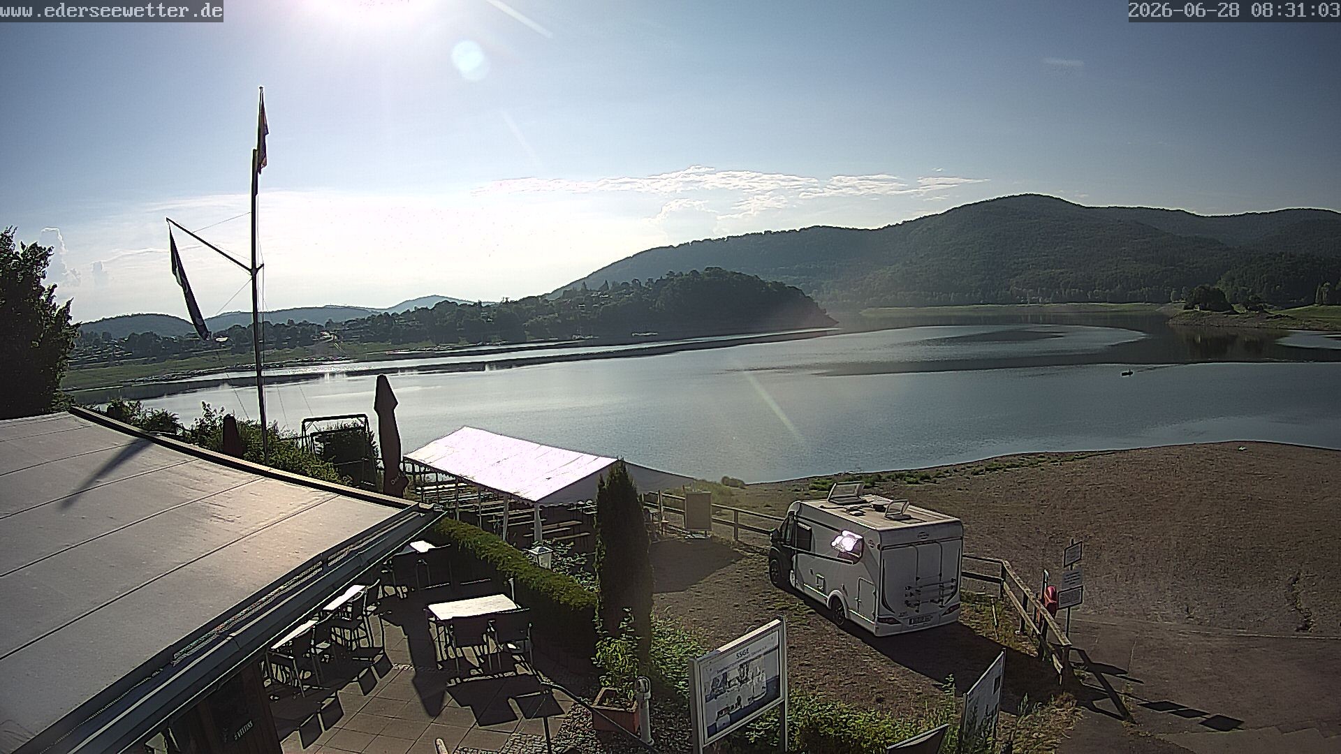 Archiv Foto Webcam Edersee: Blick von Bringhausen