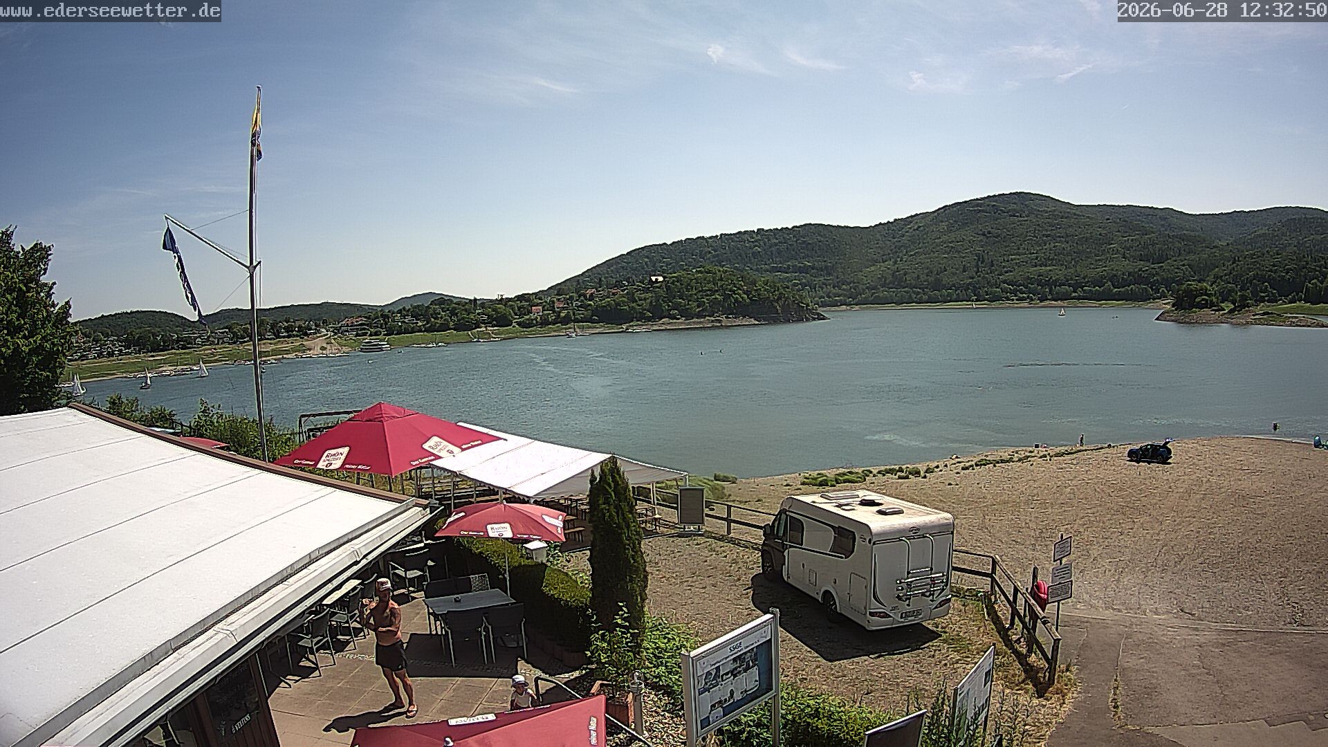 Archiv Foto Webcam Edersee: Blick von Bringhausen