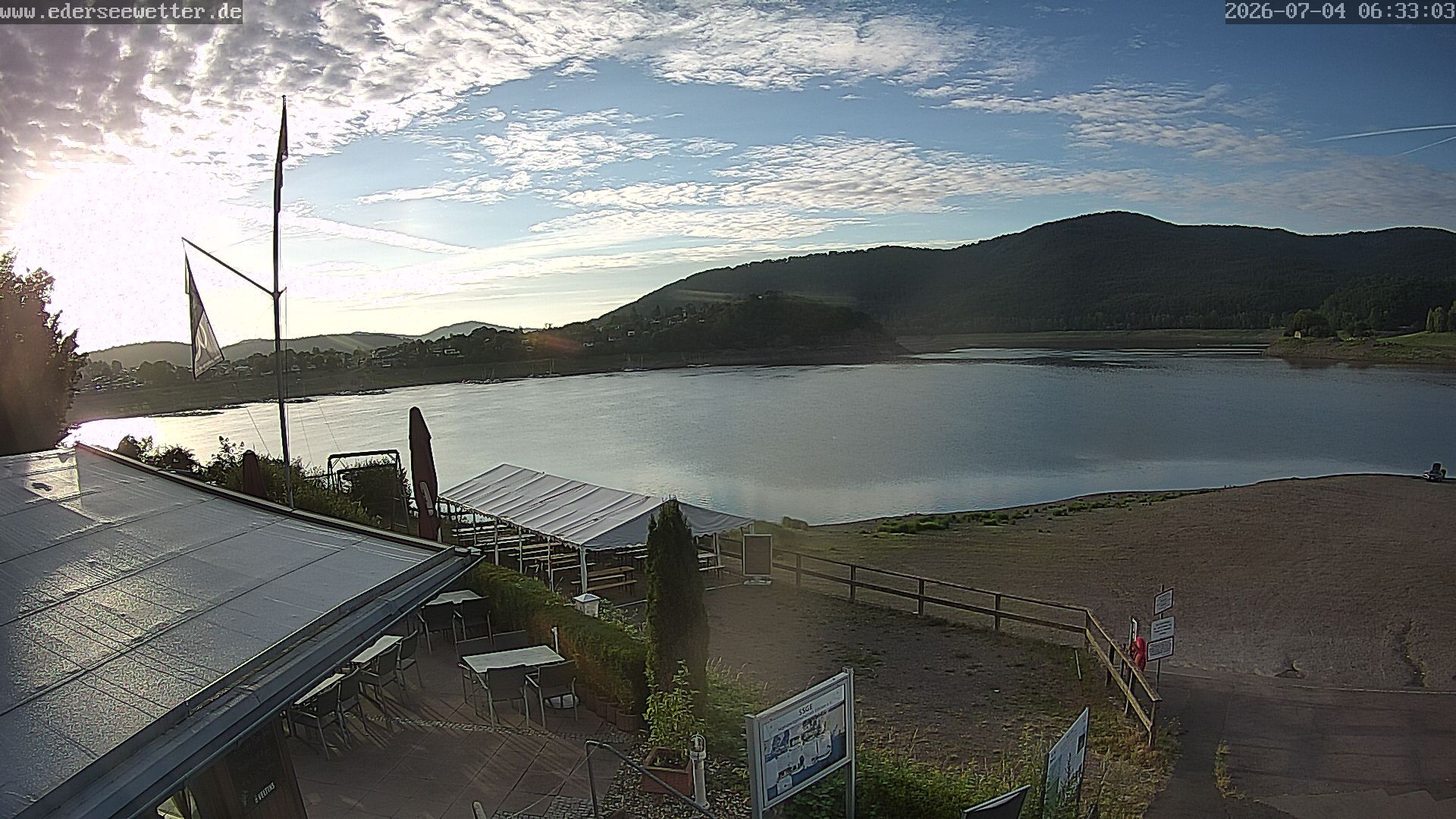 Archiv Foto Webcam Edersee: Blick von Bringhausen