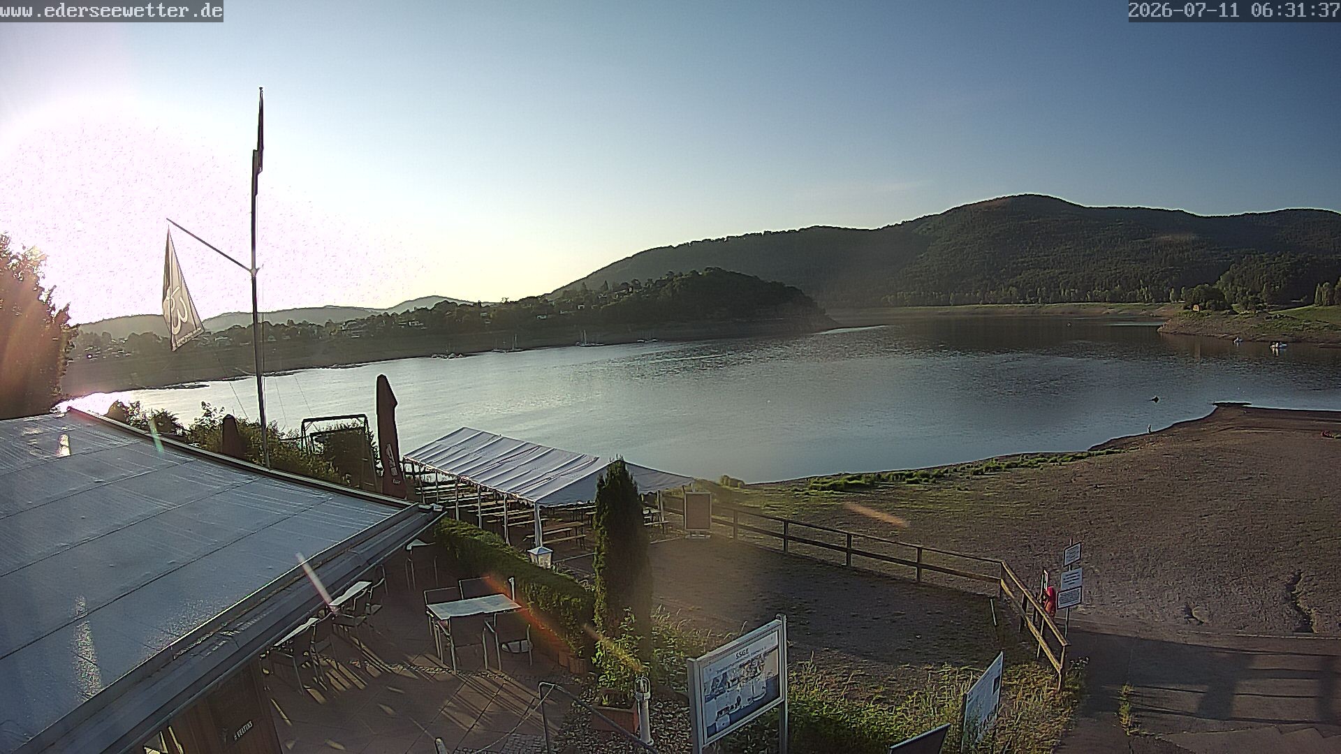 Archiv Foto Webcam Edersee: Blick von Bringhausen