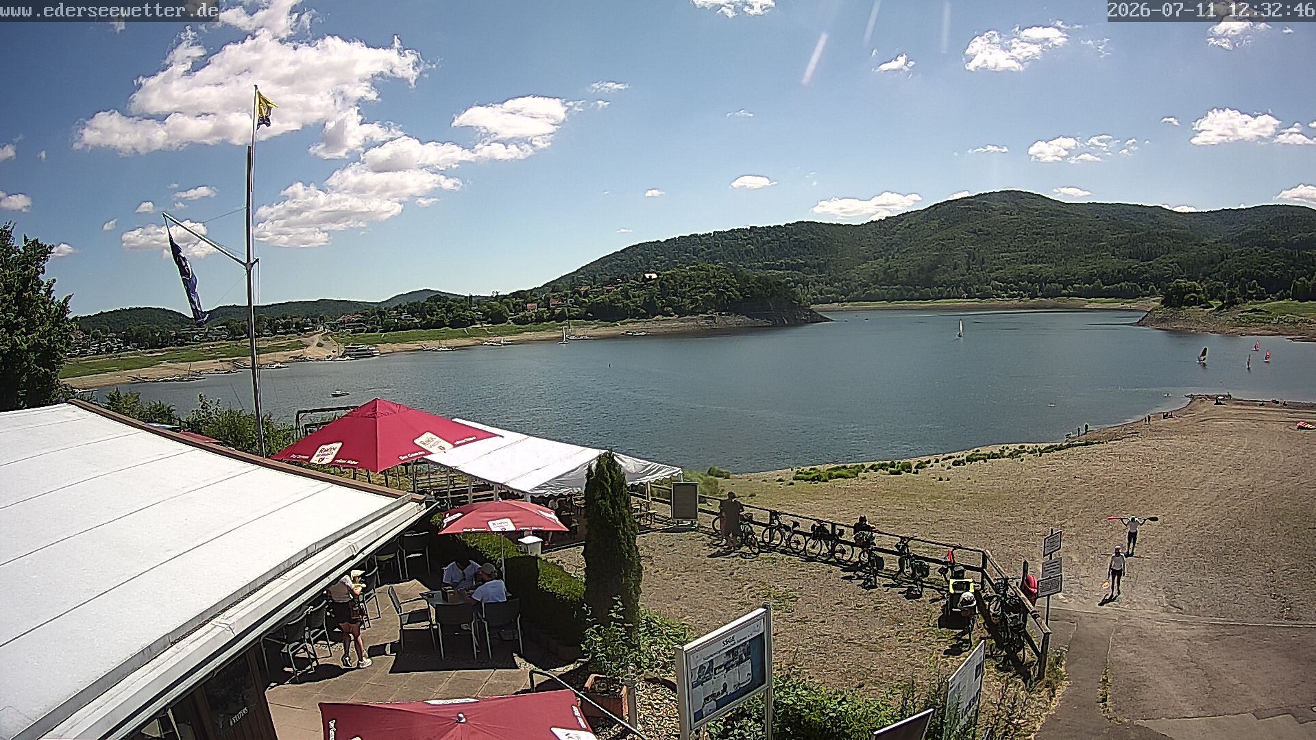 Archiv Foto Webcam Edersee: Blick von Bringhausen