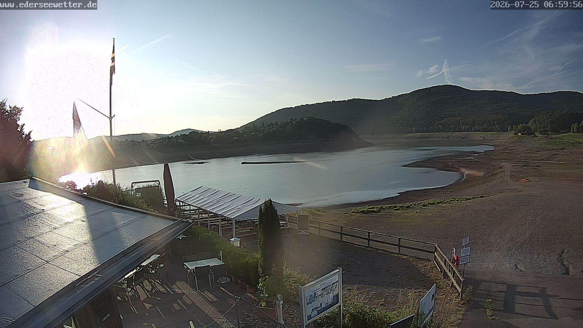 Archiv Foto Webcam Edersee: Blick von Bringhausen