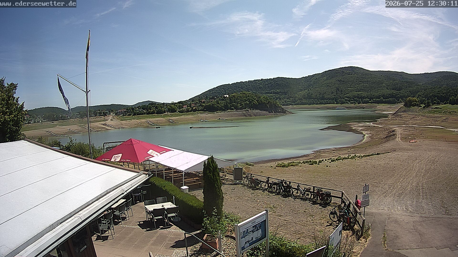 Archiv Foto Webcam Edersee: Blick von Bringhausen