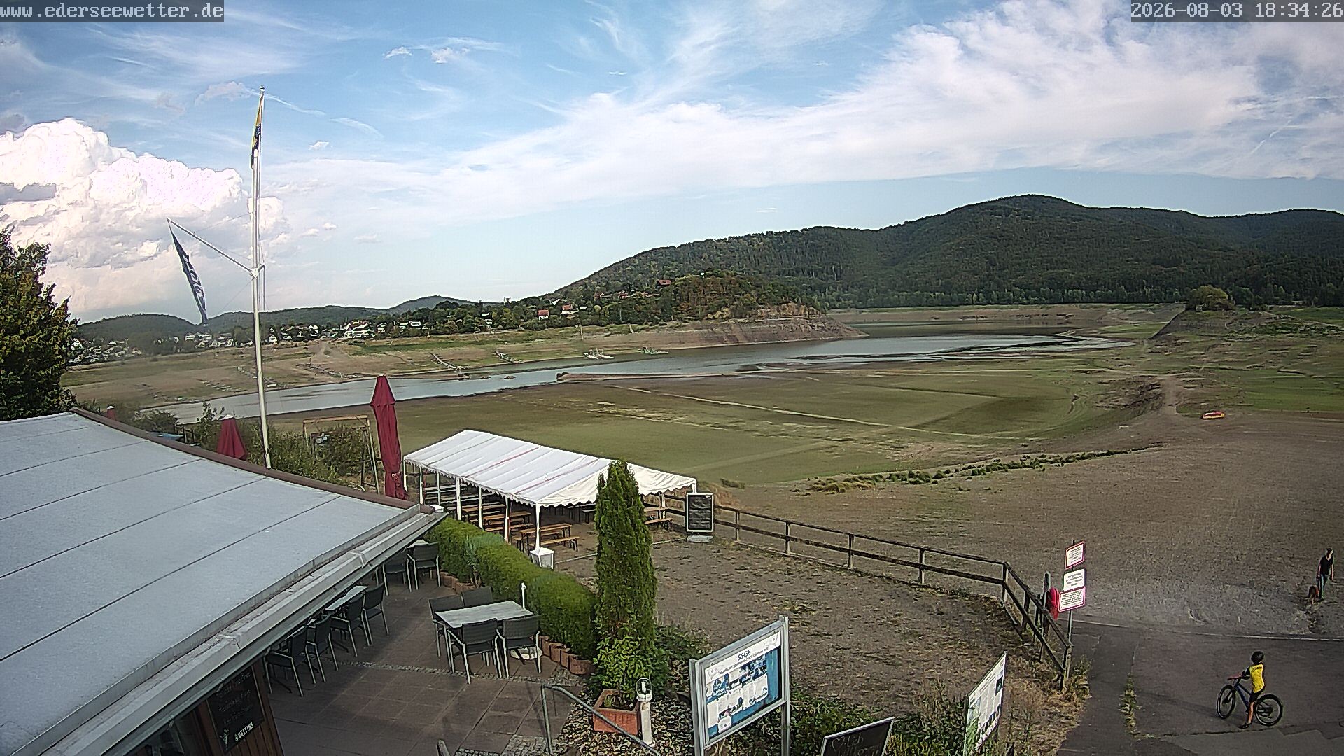 Archiv Foto Webcam Edersee: Blick von Bringhausen