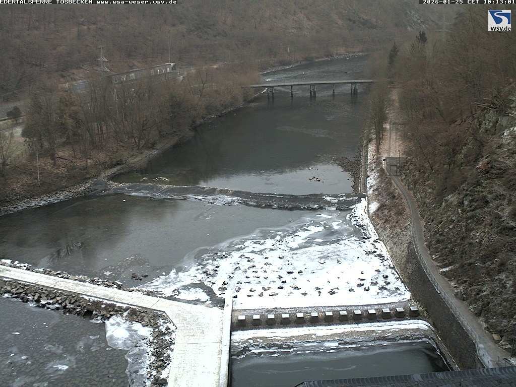 Archiv Foto Edertalsperre: Webcam Tosbecken