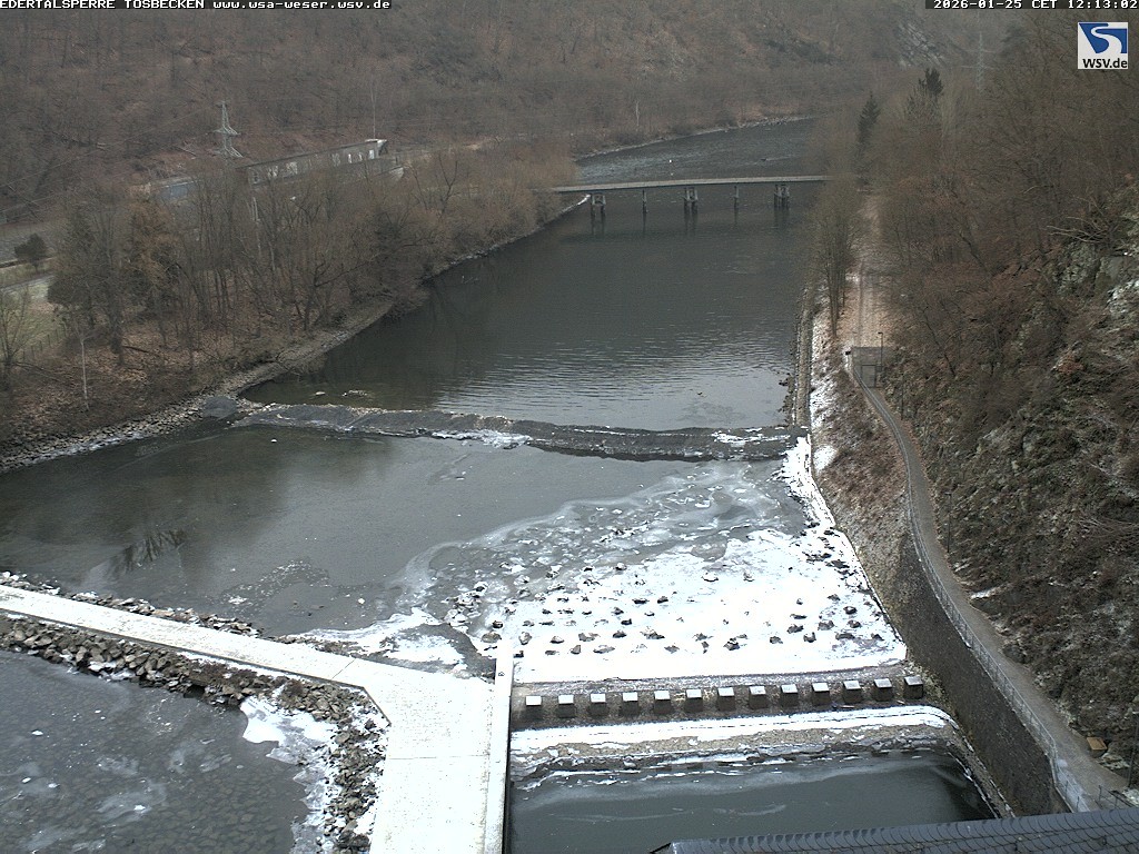 Archiv Foto Edertalsperre: Webcam Tosbecken