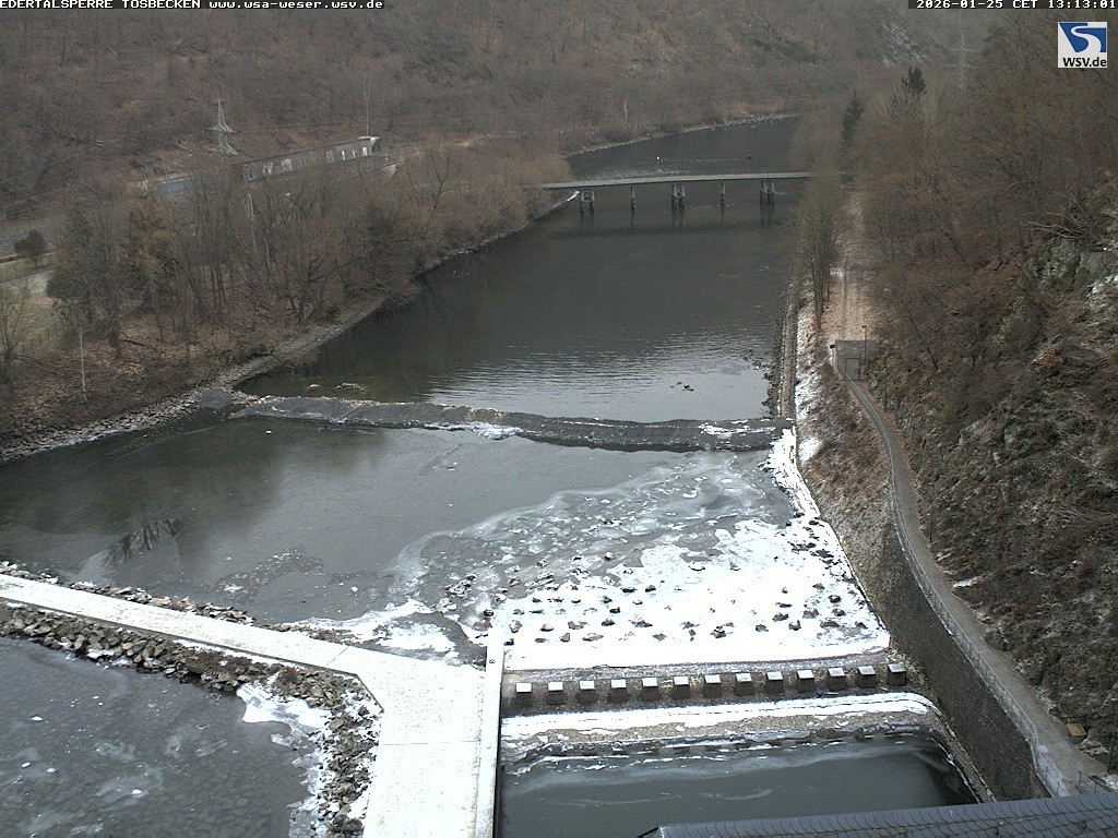 Archiv Foto Edertalsperre: Webcam Tosbecken