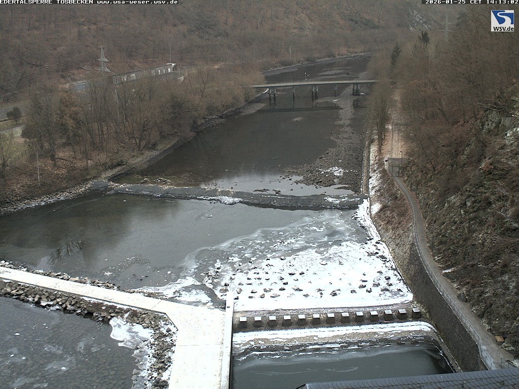 Archiv Foto Edertalsperre: Webcam Tosbecken