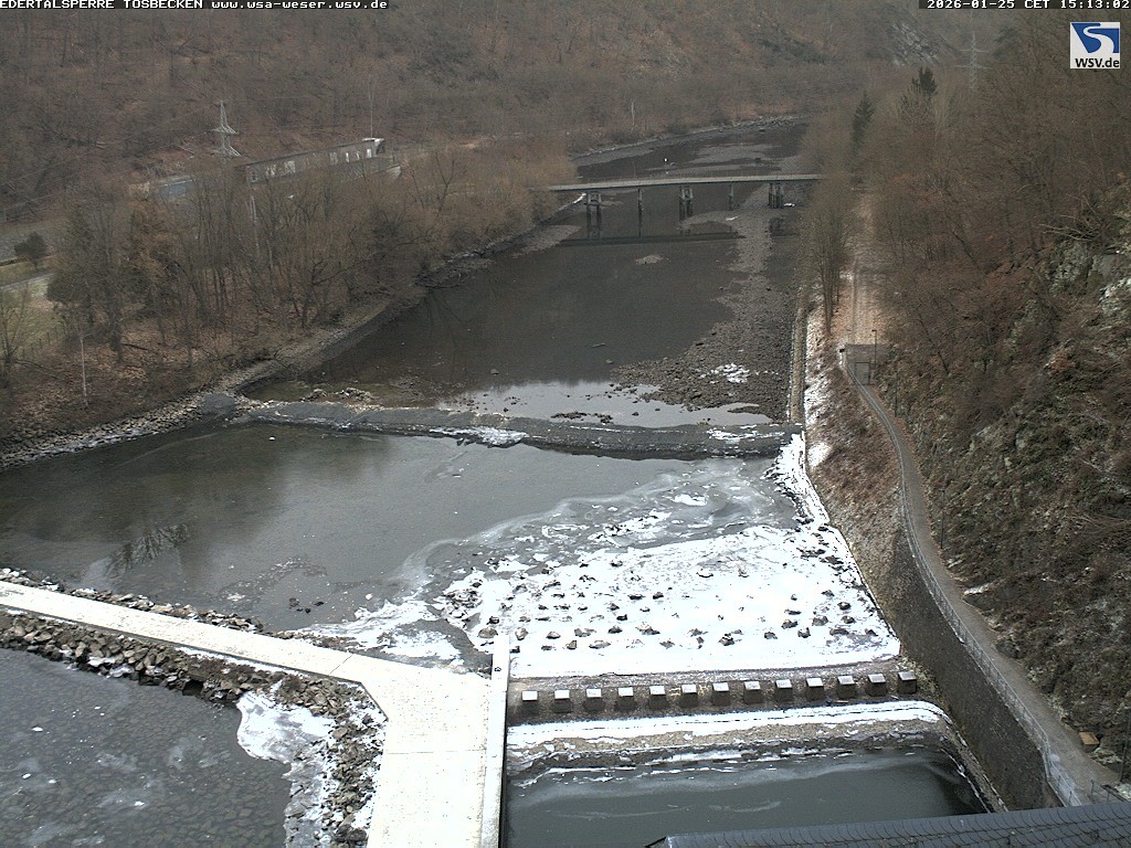 Archiv Foto Edertalsperre: Webcam Tosbecken